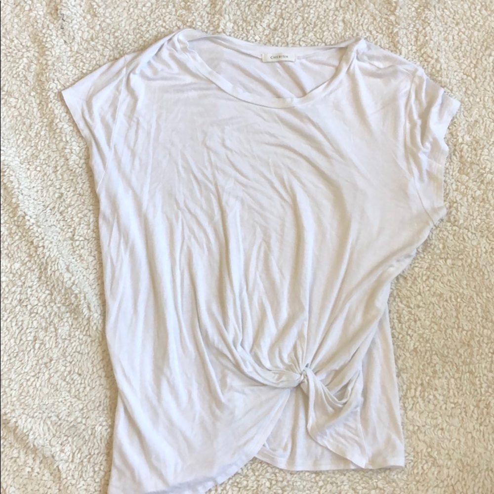 Cherish knot front tee